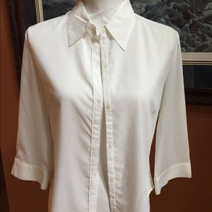 Express white sheer blouse